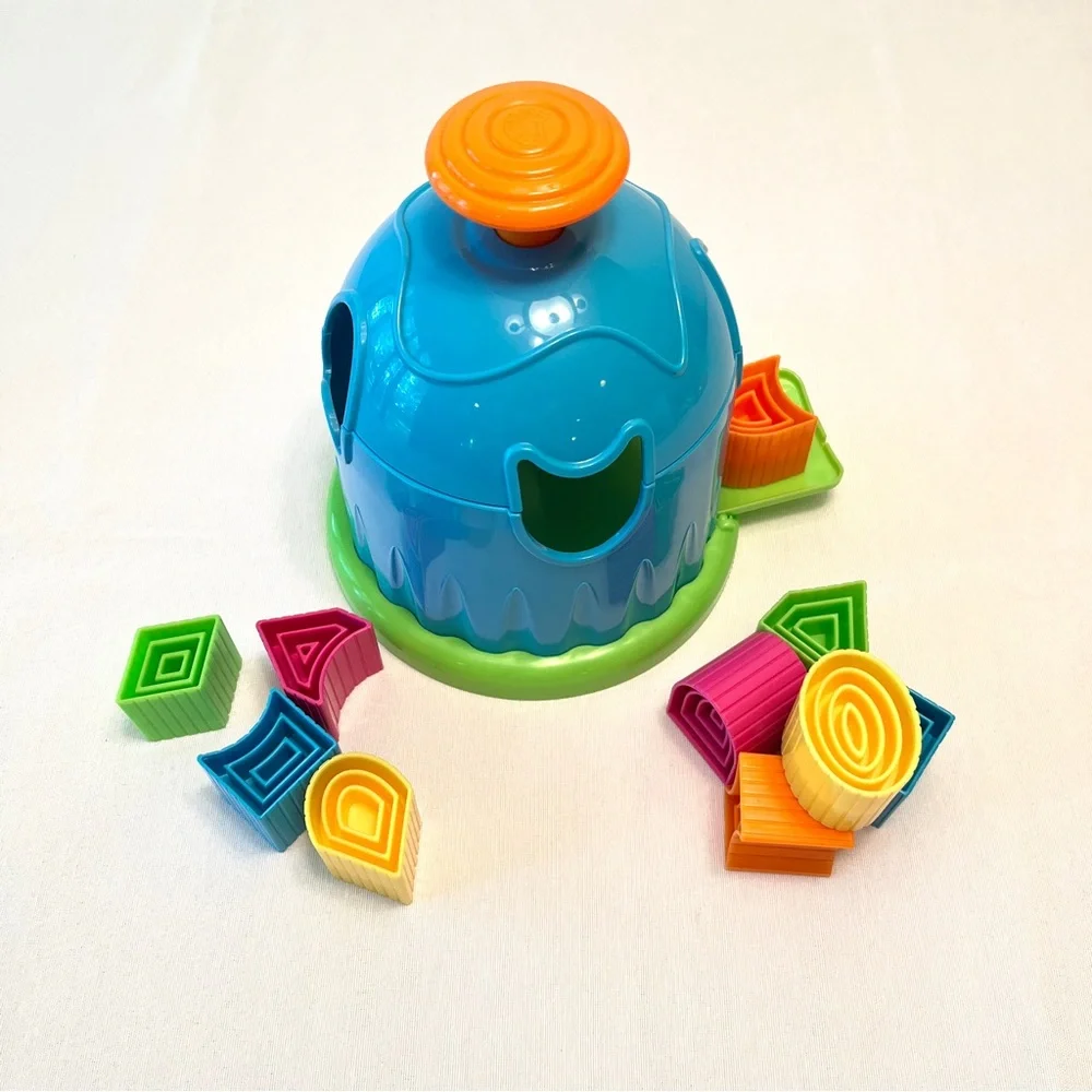 Fat Brain Toys Shape Factory & Blocks 24m+ Toddler Learning Sensory Toy Puzzle